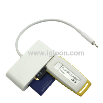 3 In 1 Lightning Camera Connection Kit Card Reader For Ipad Mini And Ipad 4 