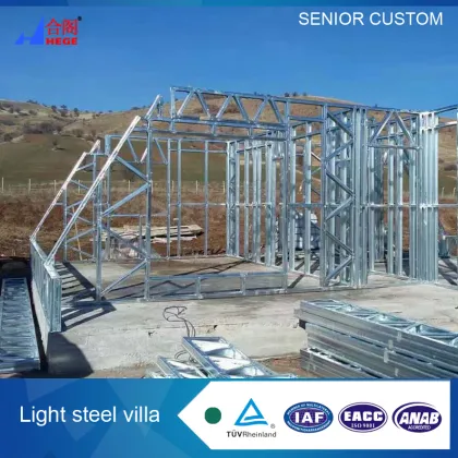 A shape house Villa Light steel villa quick installation LGS Villa