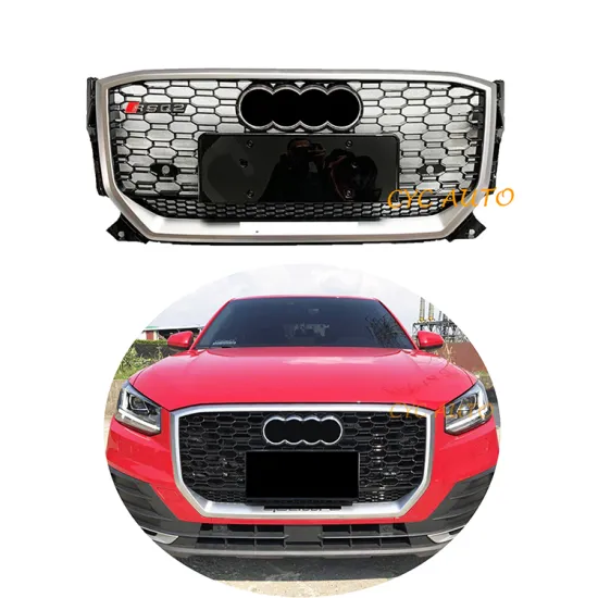 RSQ2 Front Bumper Grille Racing Grill Silver Style for Audi Q2/SQ2 2018-2020