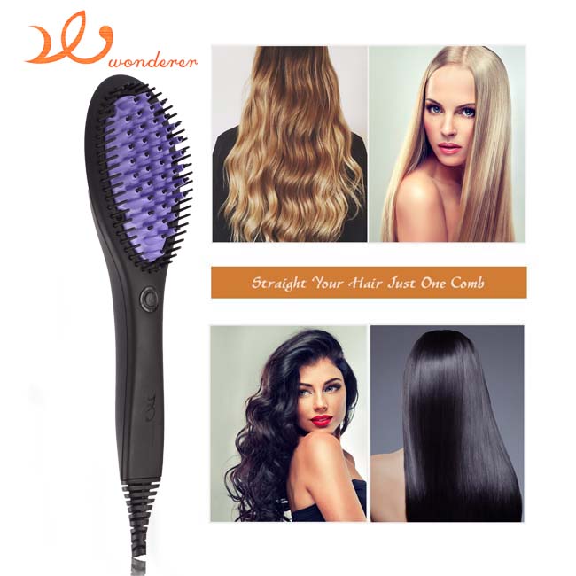 Hair Brush Straightener