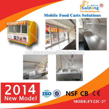 Made in China hot dog cart, ice cream cart for sale, pizza kiosk design