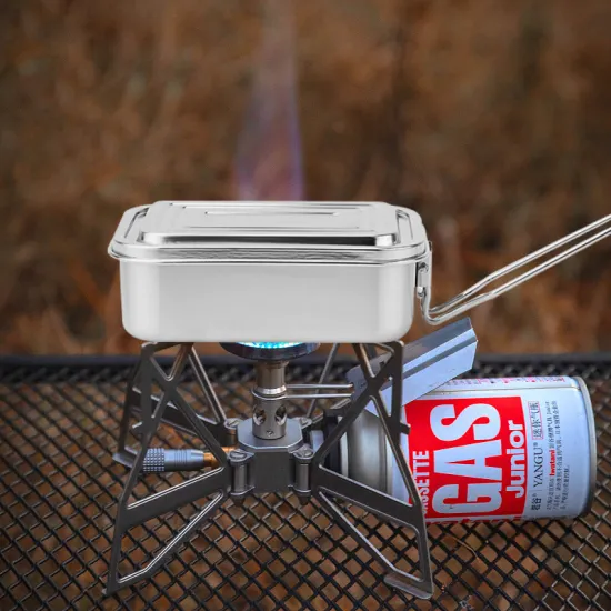 Custom 304 Stainless Steel Lunch Box Bento Food Containers with Color Enamel Technique Sustainable and Stocked for Camping