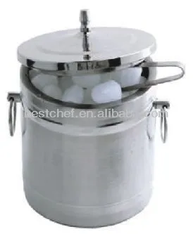 stainless steel Japan Insulated ice bucket with tong