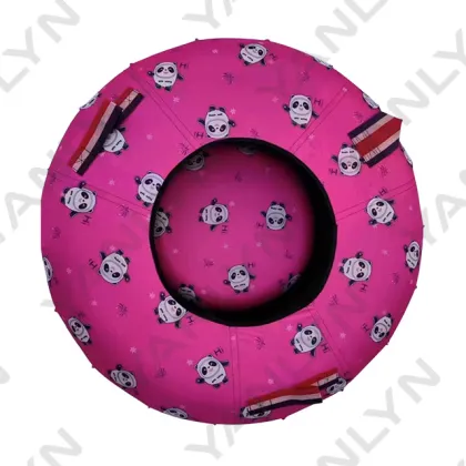 Inflatable Round Plastic Doughnut Sled for Winter Fun - Lands End 110cm
