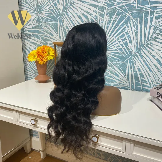100 Brazilian Virgin Human Hair HD Lace Front Wig Pre Plucked 13*4 Cuticle Aligned Human Virgin Hair Wig Double Drawn Body Wave