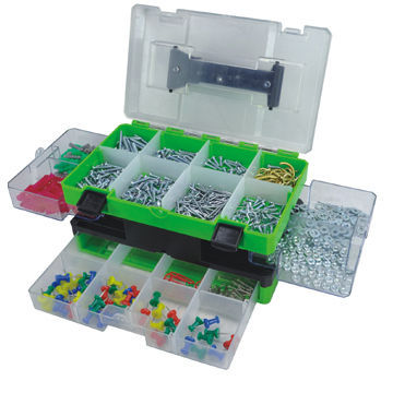 550-piece household hardware set, includes anchors, cup hooks and screws