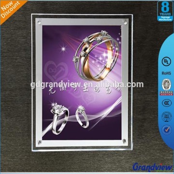 Desktop LED backlit advertising poster frame