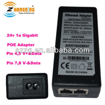 Desktop 48v 0.4a PoE Power Adapter