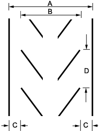 Patterned conveyor belt With Open V-15-145