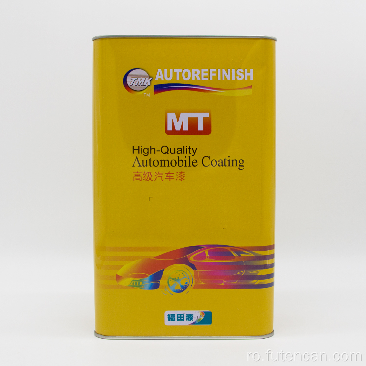 Recipient metalic pătrat pentru vopsea auto