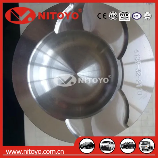 NITOYO piston 6138-32-2120 6138-32-2110 for Komats S6D110 6D110 Engine Piston