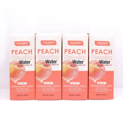 TLM Custom Label Peach Cleansing Water - Makeup Remover & Moisturizer