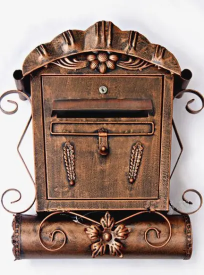 Mailbox with elegant hand painting