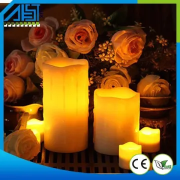 Top Selling Ivory Dripping Tears Paraffin LED Flameless Candle Light