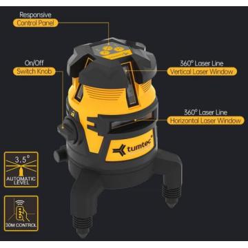 Waterproof structured laser level