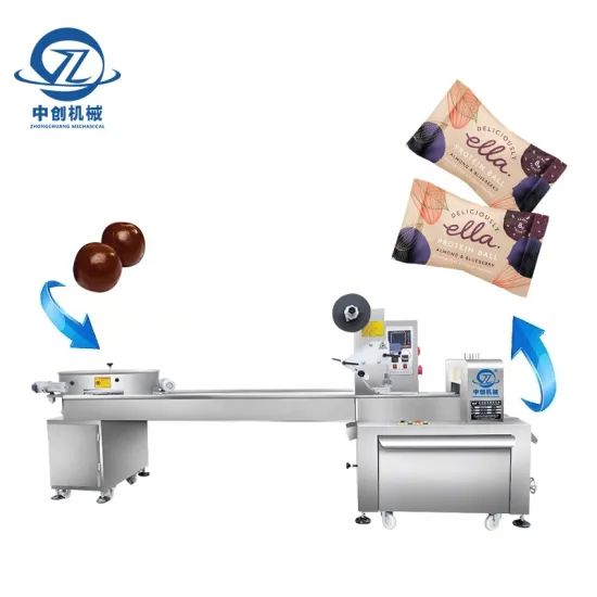 Automatic Horizontal Wrapping Packaging Machine for Chocolate Balls, Wafers, and Small Hard Candies