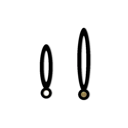 Laser-Cut Clockwise Wall Clock Hands Pointers