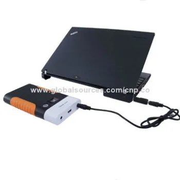 Notebook Charger with 15,600mAh Capacity, 15/19V Available, Compatible with Cellphones, Tablet PCs