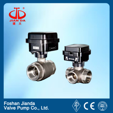 3PC reduce port 3-way ball valve LB