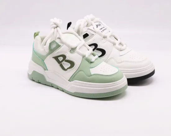 Chunky Height Increasing Sneakers White Lace-Up Platform Shoes for Women 2023