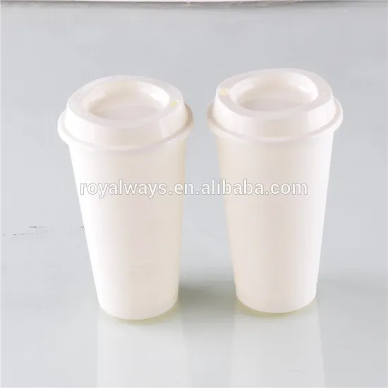 BPA Free Reusable plastic PP drinking cups with lid