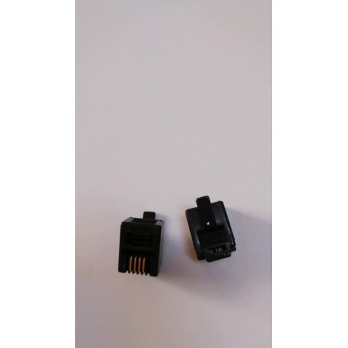 6P4C plug  RJ11 connector Black color