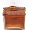 Whiskey transparent glass bottle