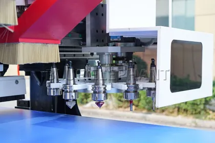 Automatic CNC Router Production Line for Redwood Furniture and Kitchen Cabinets