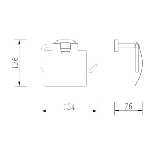 Brass Bath Accessories Toilet Paper Holder With Cover Wall Mounted Chrome Factory