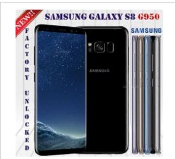 Brand new Samsung Galaxy S8 G950FD Unlocked Phone (64GB) LTE 5.8" HD 12MP Android 7.0 Cheap Wholesale price for sale