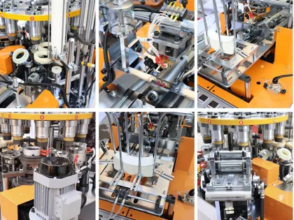 Nine-type paper cup machine