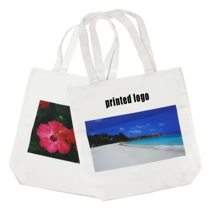 Custom Printed Logo Promotional Cotton Canvas Bags: Reusable Shopping Totes