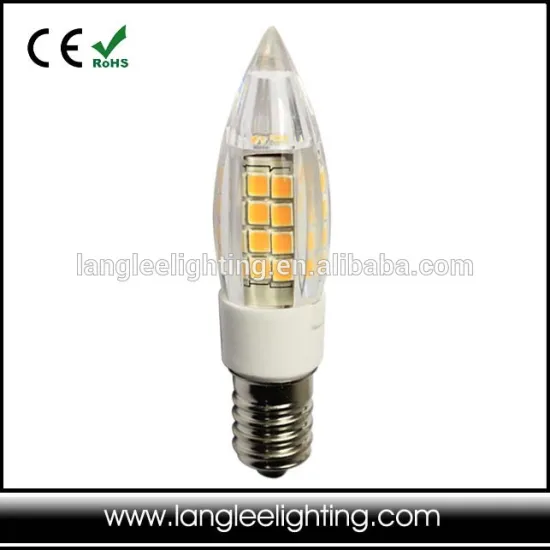 Ceramic E14 LED Crystal Candle Shape 4W 220VAC