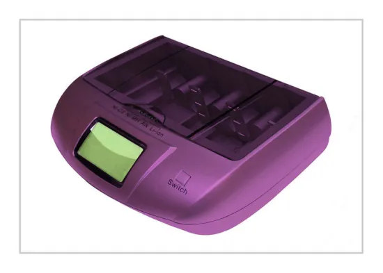 Aa, Aaa Constant Voltage Nimh / Nicd Alkaline Battery Charger With 4 Charging Docks