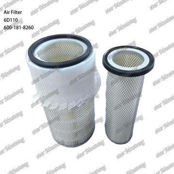 6D110 Air Filter 600-181-8260 - Compatible with Komatsu Engine Parts
