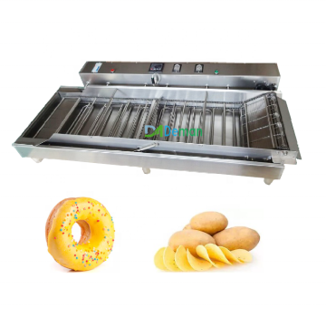 Automatic Chain Belt Continuous Deep Fryer Machine for Donuts and Potato Chips