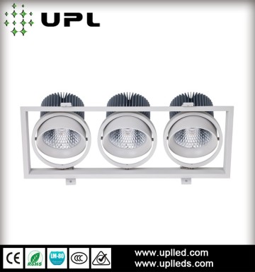 LED rotatable downlight grille light