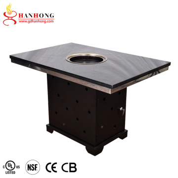 2021 Indoor Quartz Stone Smoknessless Commercial Electric BBQ Grill Table بأسعار معقولة