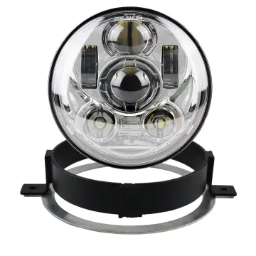 Chrome 5.75 Inch Headlight with Bracket for Honda VTX 1800/VTX 1300 Motorcycle