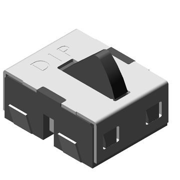 Detector Switch in Vertical Type, Measures 3.5x 2.8mm