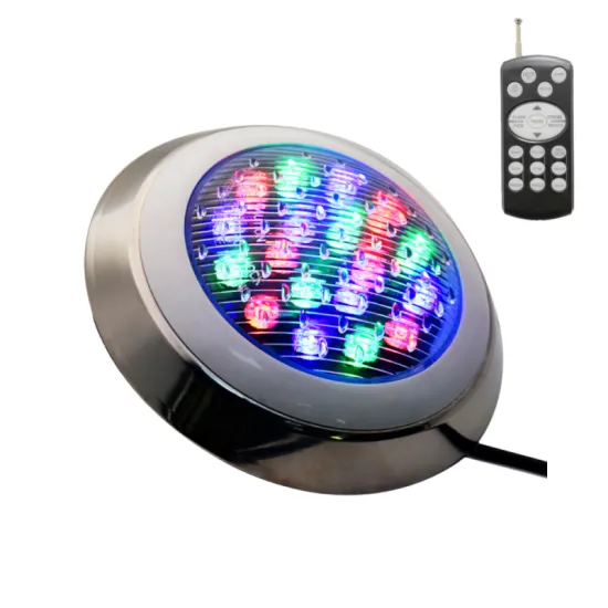 IP68 Waterproof 18W 7 Colors Changeable Bright LED Swimming Pool Light with RF Remote