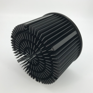 Led High Power Cob Led Light Round Amplifier Heatsink Big Black Aluminum 100 Watt Cob Led Heatsink For Led High Bay