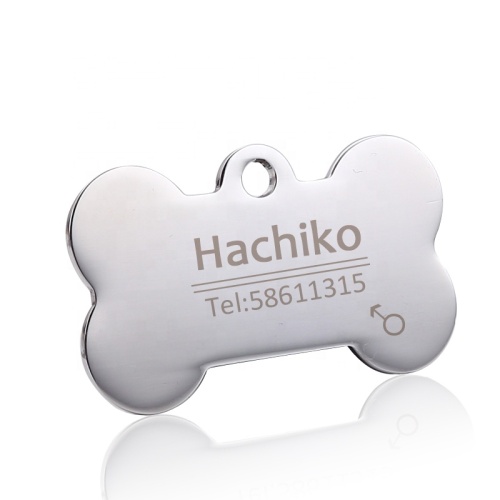 Custom Logo Printed Stainless Steel Metal Dog Tag