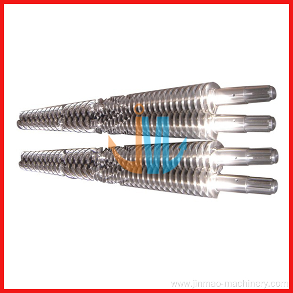 Conical twin screw barrel for PVC/PP/XPS/PE