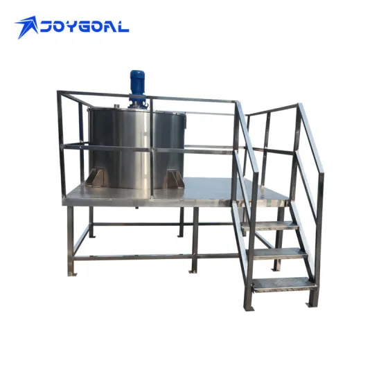 Double Jacketed 316 Stainless Steel Food Grade Mixing Tank 300L with Agitator