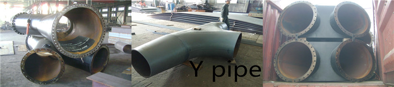 Steel Stainless Y Pipe with Flange