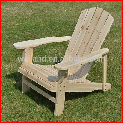 Adirondack Garden Chair Natural Cedar Beach Lounger