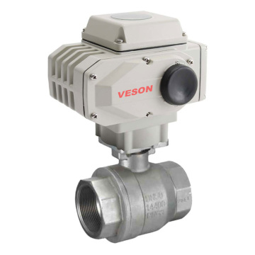 Electric Actuated Ball Valve (2-PC SCREWED END)