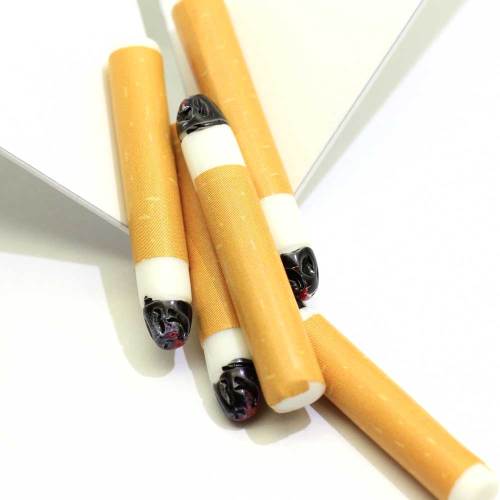 5 * 30 MM Sigaret End Charms Hars Sigarettenpeuken Charms Roken Butt Stub Lit End Sigaret Sieraden Maken
