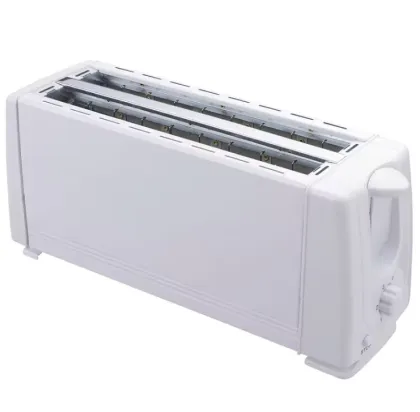 4 Slice Wide Slot Stainless Steel Toaster - Kitchen Appliances Bread Sandwich Maker Household Toaster